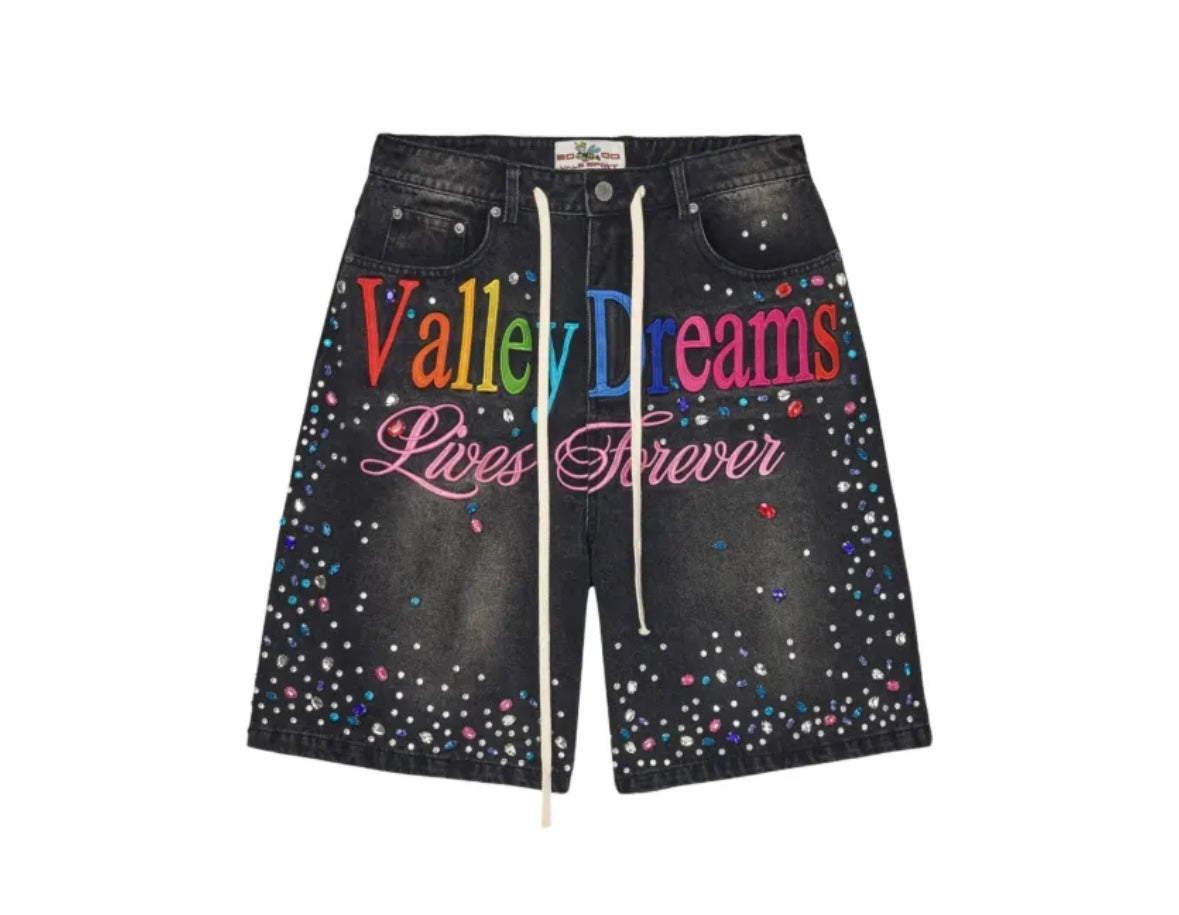 Vale Forever ‘Dreams’ Black Denim Shorts