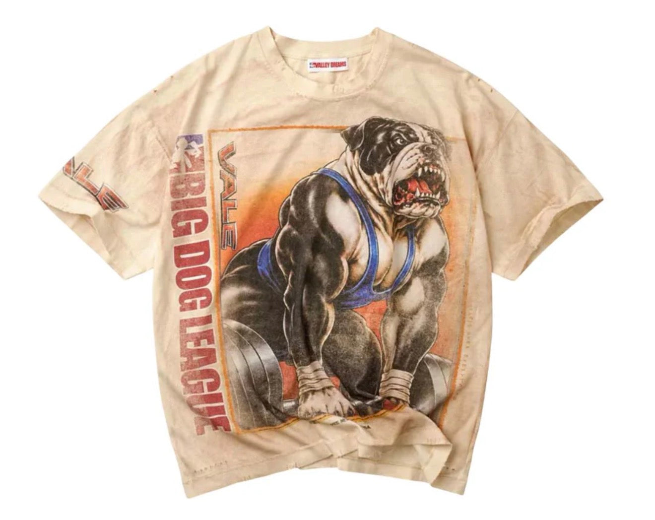 Vale Heavyweight Faded Cream Tee