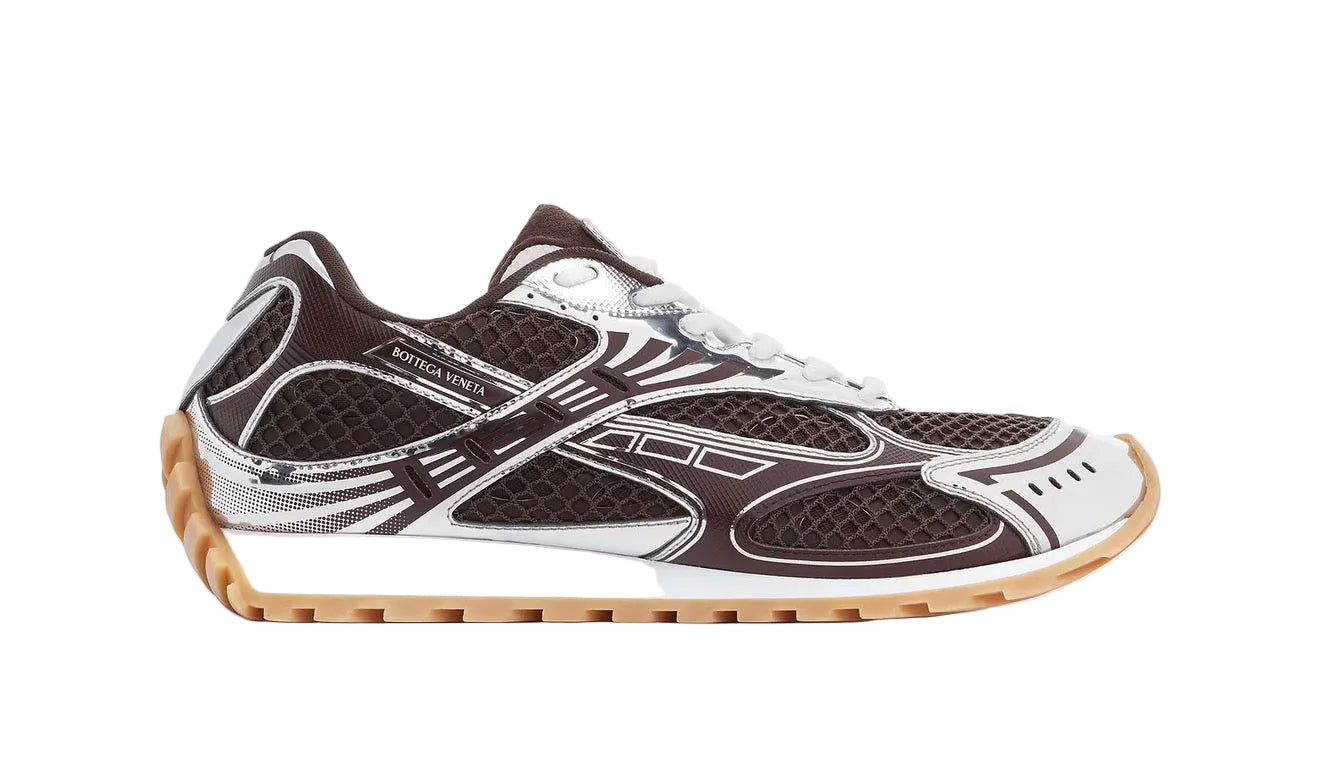 Bottega Veneta 'Orbit' Sneakers Brown/ Silver
