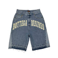 Bottega Desires Blue Jean Shorts