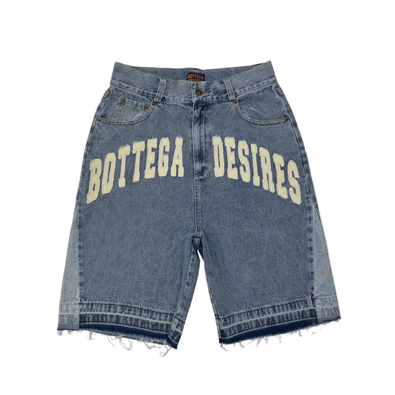 Bottega Desires Blue Jean Shorts