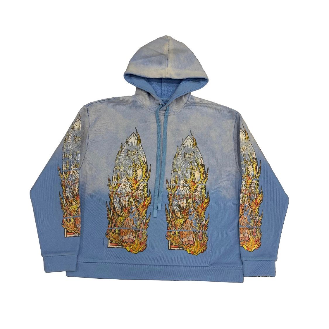 Who Decides War ‘Faded Flame’ Sky Blue Hoodie