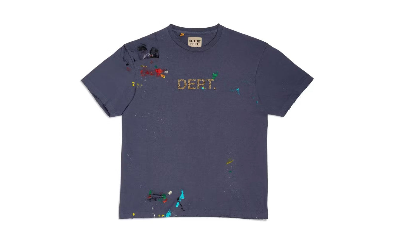 Gallery Dept Navy Paint Splatter Tee