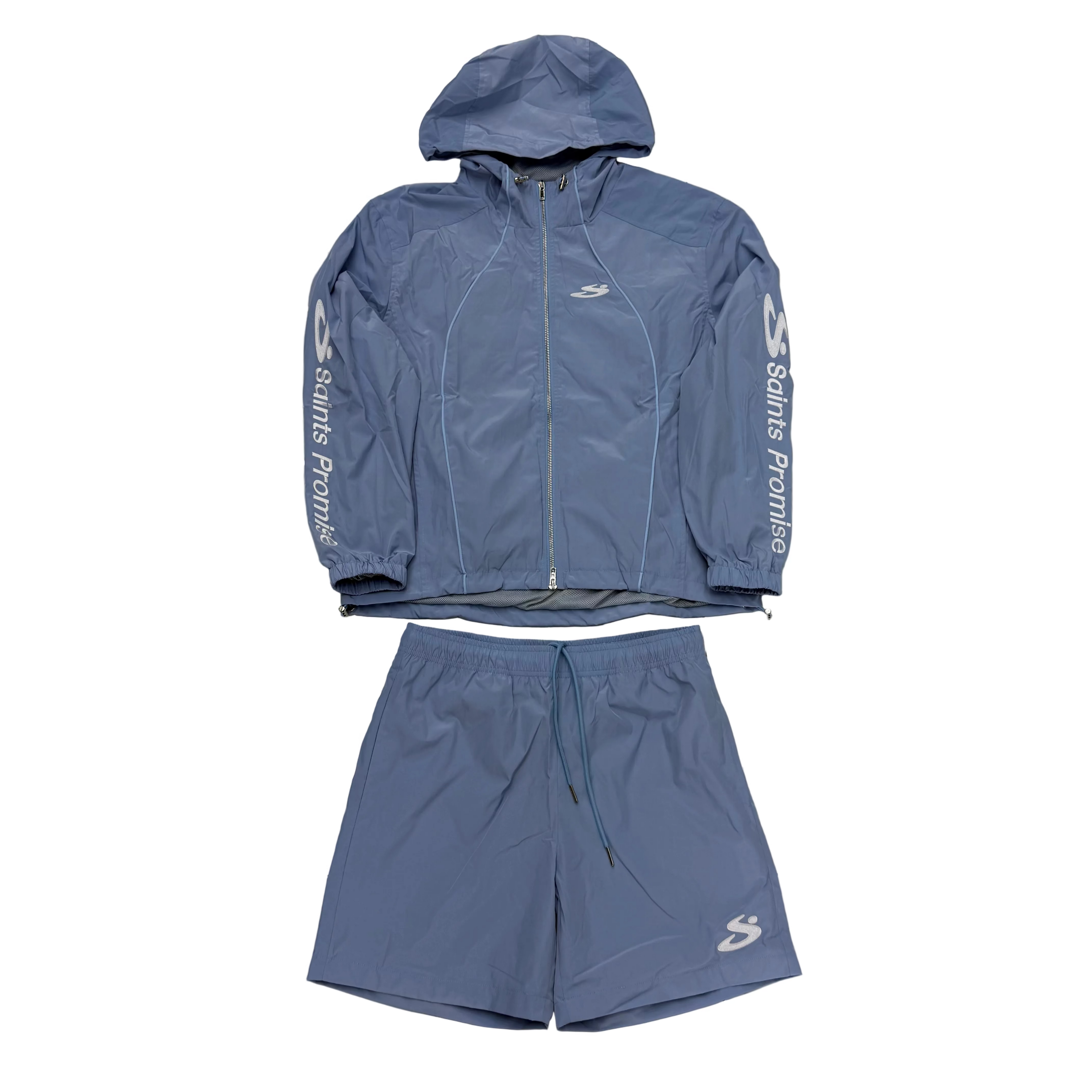Saints Promise Baby Blue Short Set
