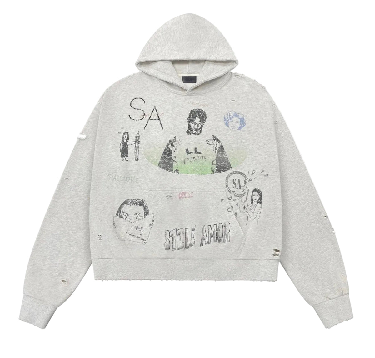 Stile Amor Animato Grey Hoodie