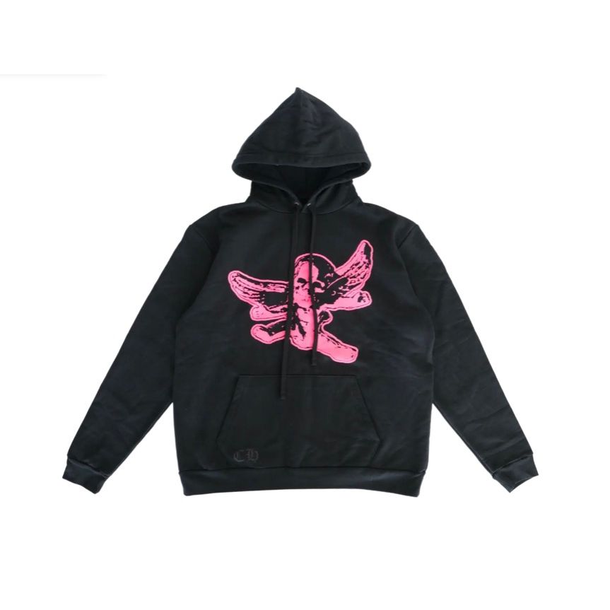 Chrome Hearts FOTI Pink Skull Pull Over Hoodie