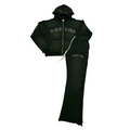 Legends Prevail Green Rhinestone Sweatsuit