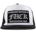 Chrome Hearts White Fuck Hollywood Trucker Hat