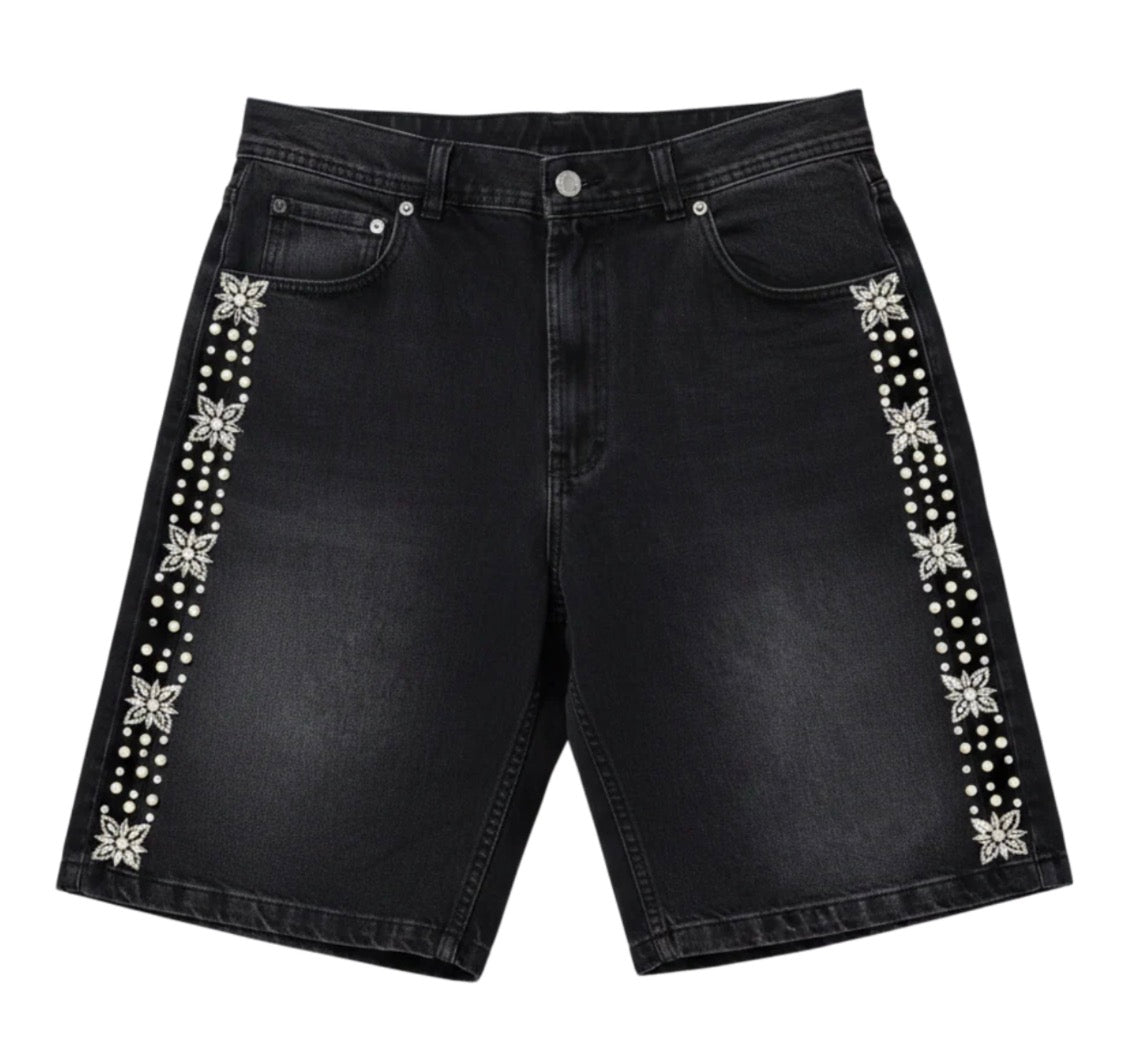 Fraternal ‘Pearl’ Black Jean Shorts
