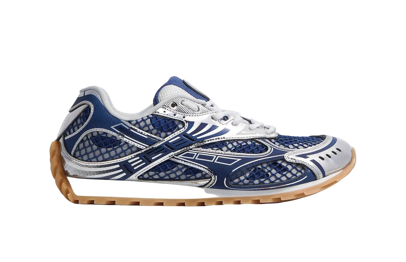 Bottega Veneta 'Orbit' Sneakers Blue/ Silver