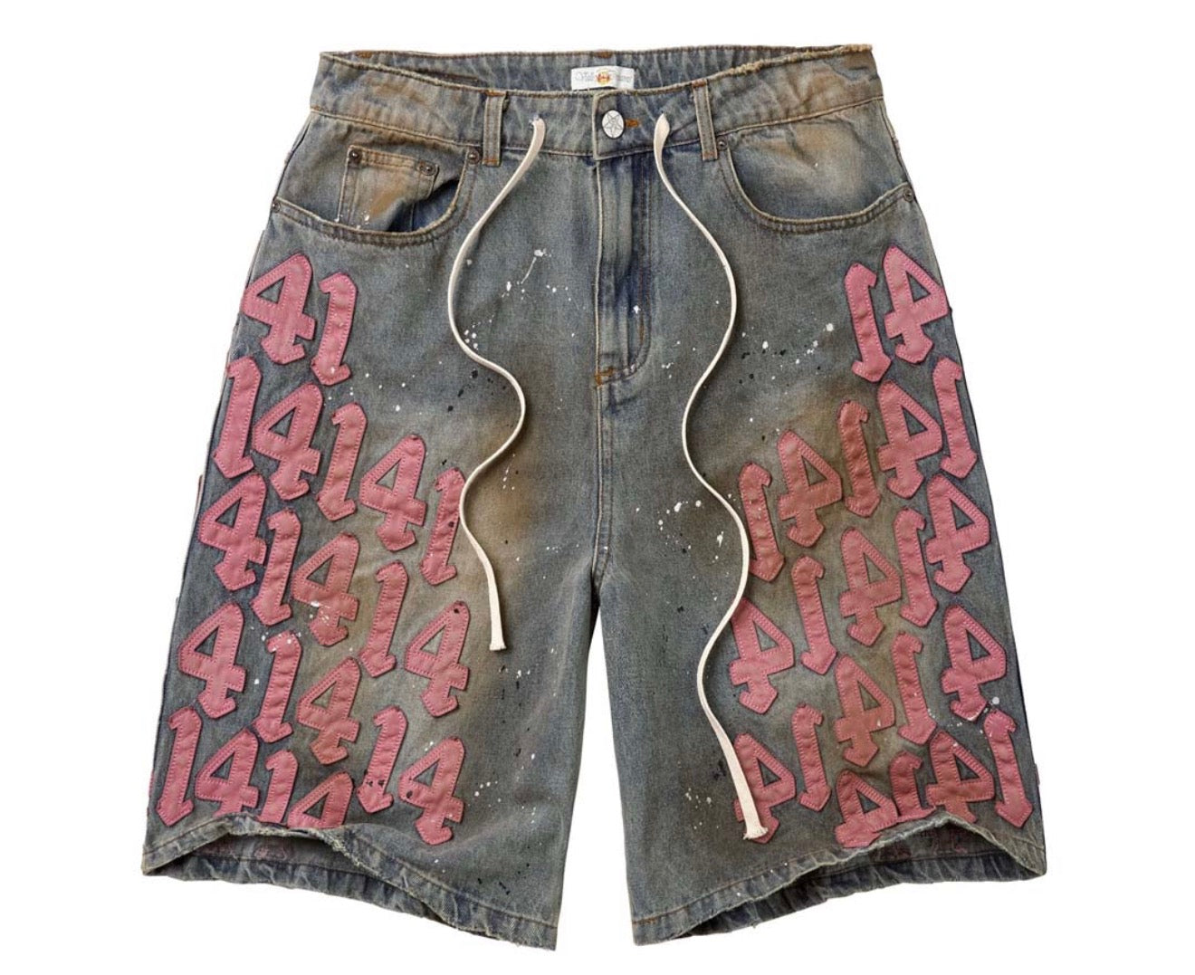Vale Light Wash Pink Charm Shorts