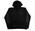Chrome Hearts Black Tonal Floral Hoodie