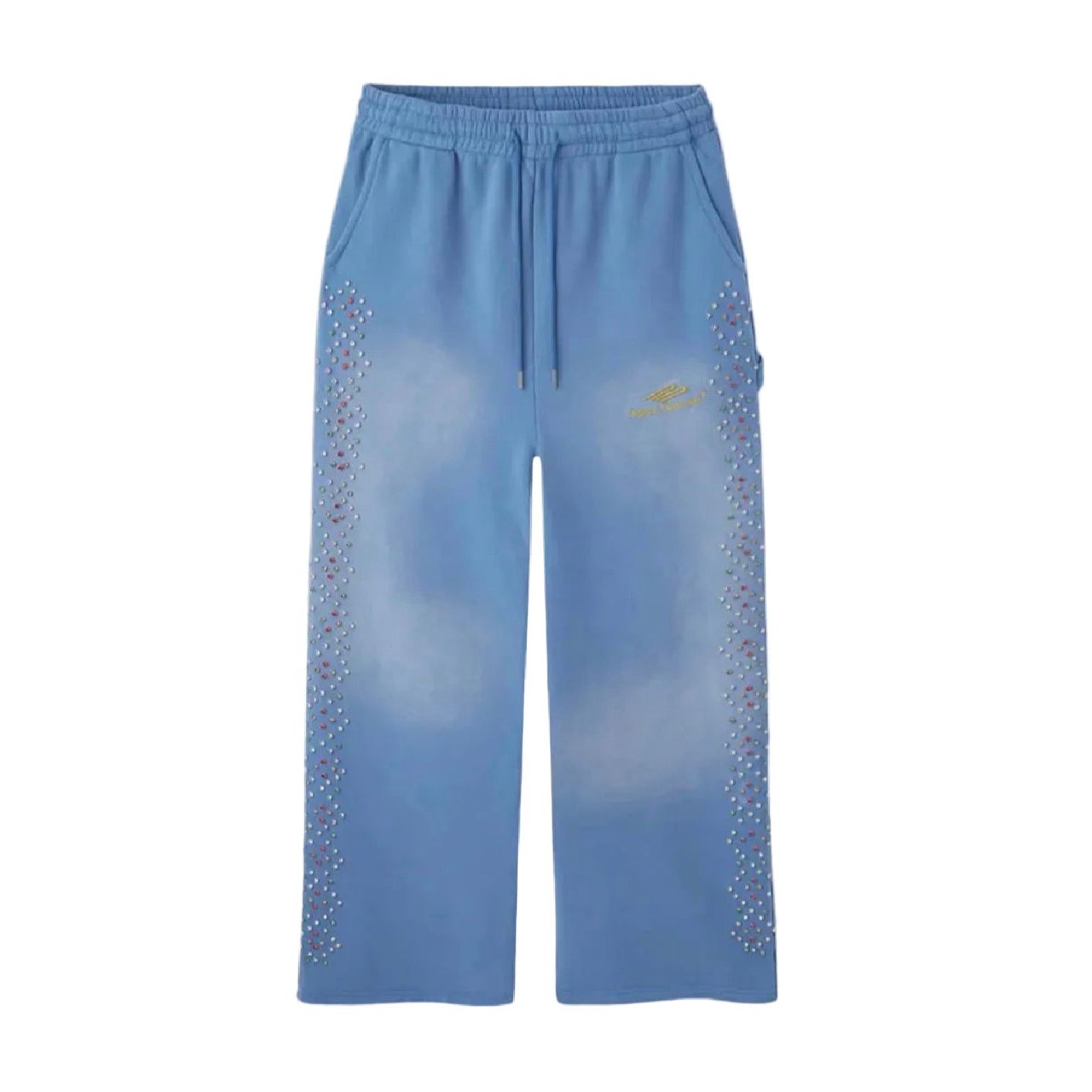 HMDD Crystal Rhinestone Sweatpants Powder Blue