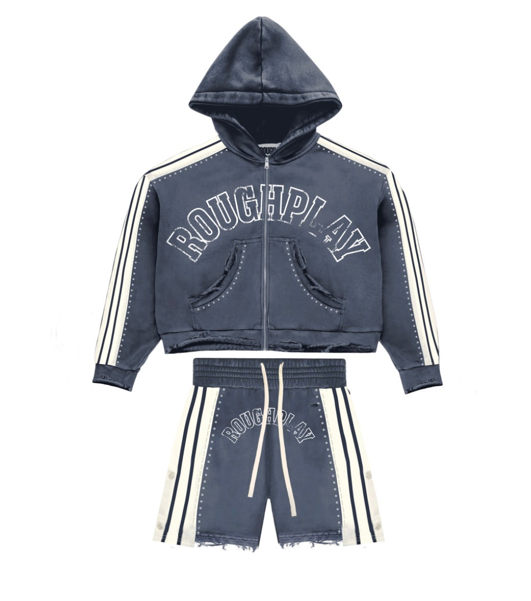 RoughPlay ‘Stripe’ Short Set Navy