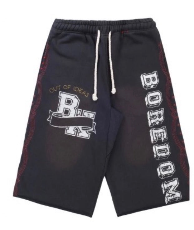 Boredom Kills Collegiate Shorts Black