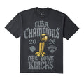Nike Knicks Locker Room Champs Grey Rhinestone Tee