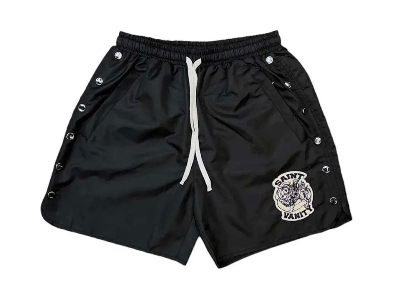 Saint Vanity Nylon Short Shorts Black