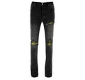 Amiri Black Yellow Bandana MX1 Jeans