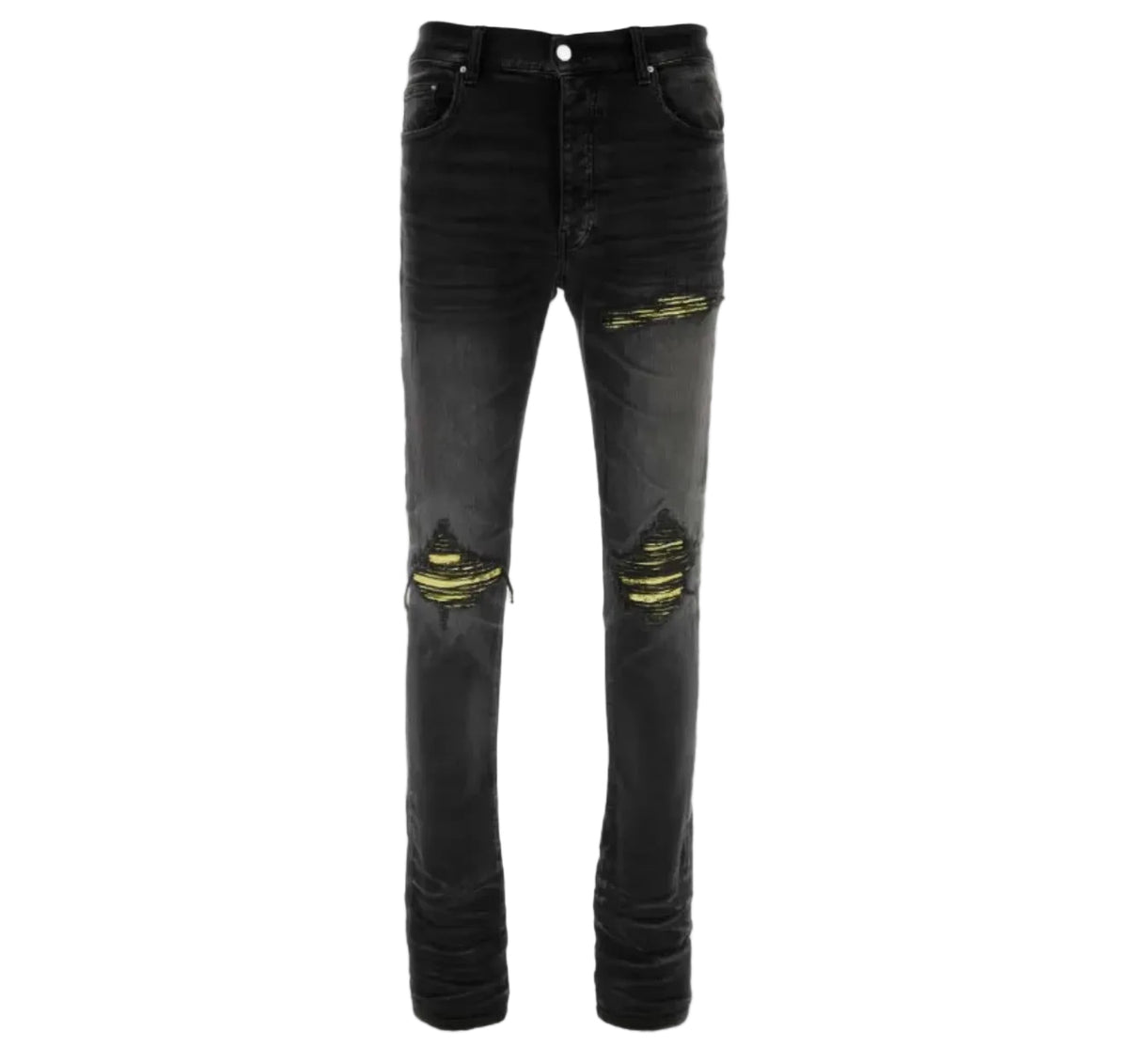 Amiri Black Yellow Bandana MX1 Jeans