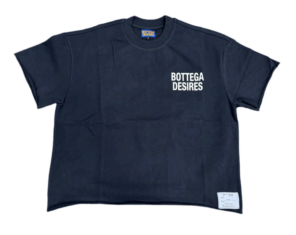 Bottega Desires Fuck Em Black Tee