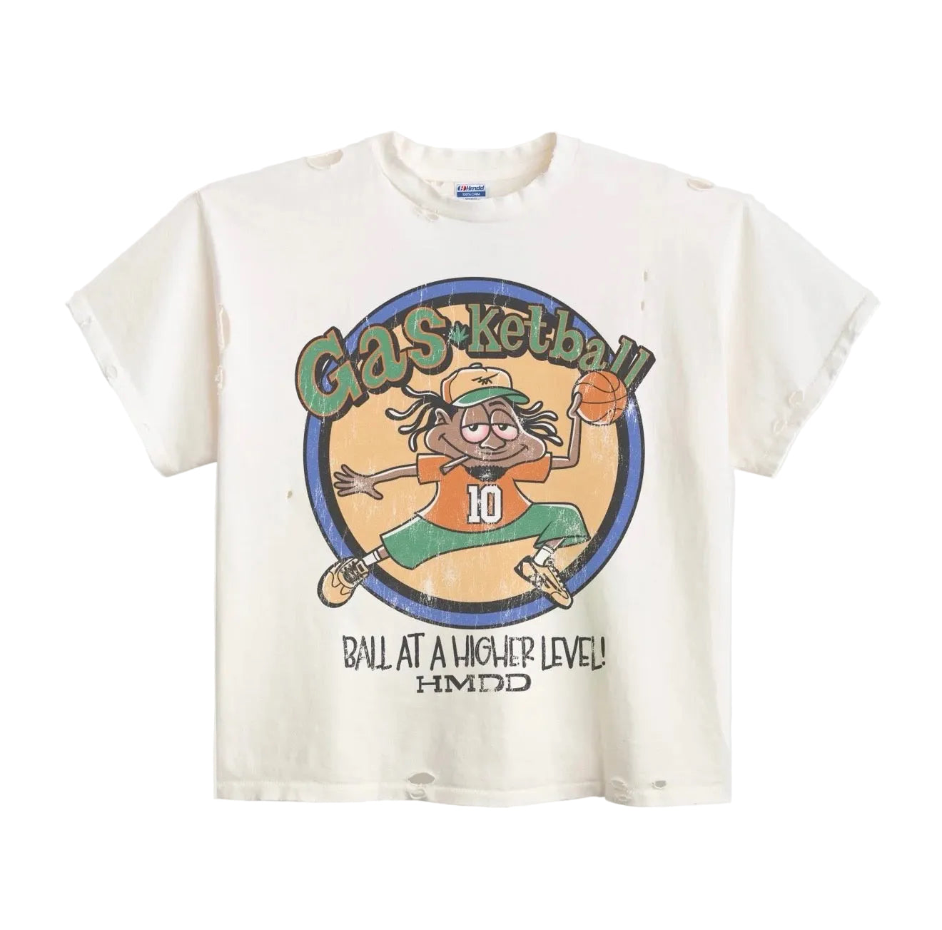Happy Memories Don’t Die ‘Gasketball’ Tee HMDD White