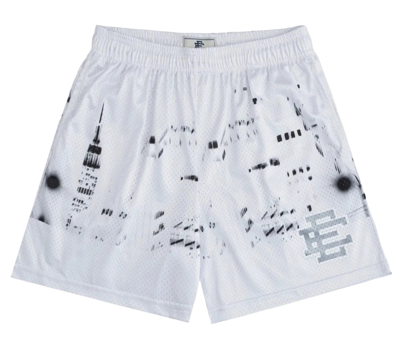Eric Emanuel White Skyline Shorts