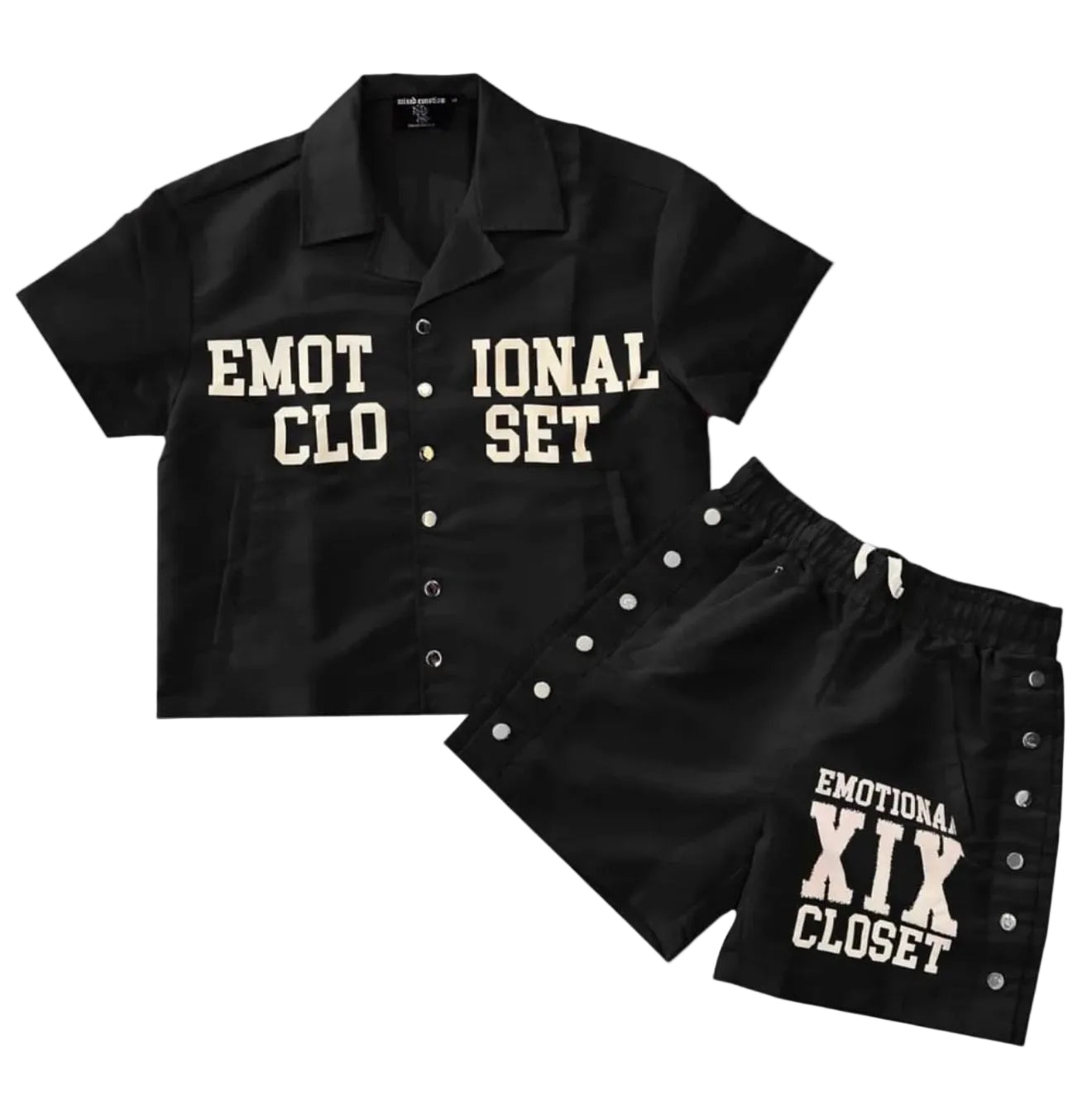 Mixed Emotion ‘Back Yard’ Nylon Set Black