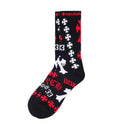 Chrome Hearts Black Stencil Socks