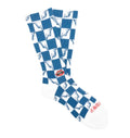 Chrome Hearts Blue Matty Checkered Socks