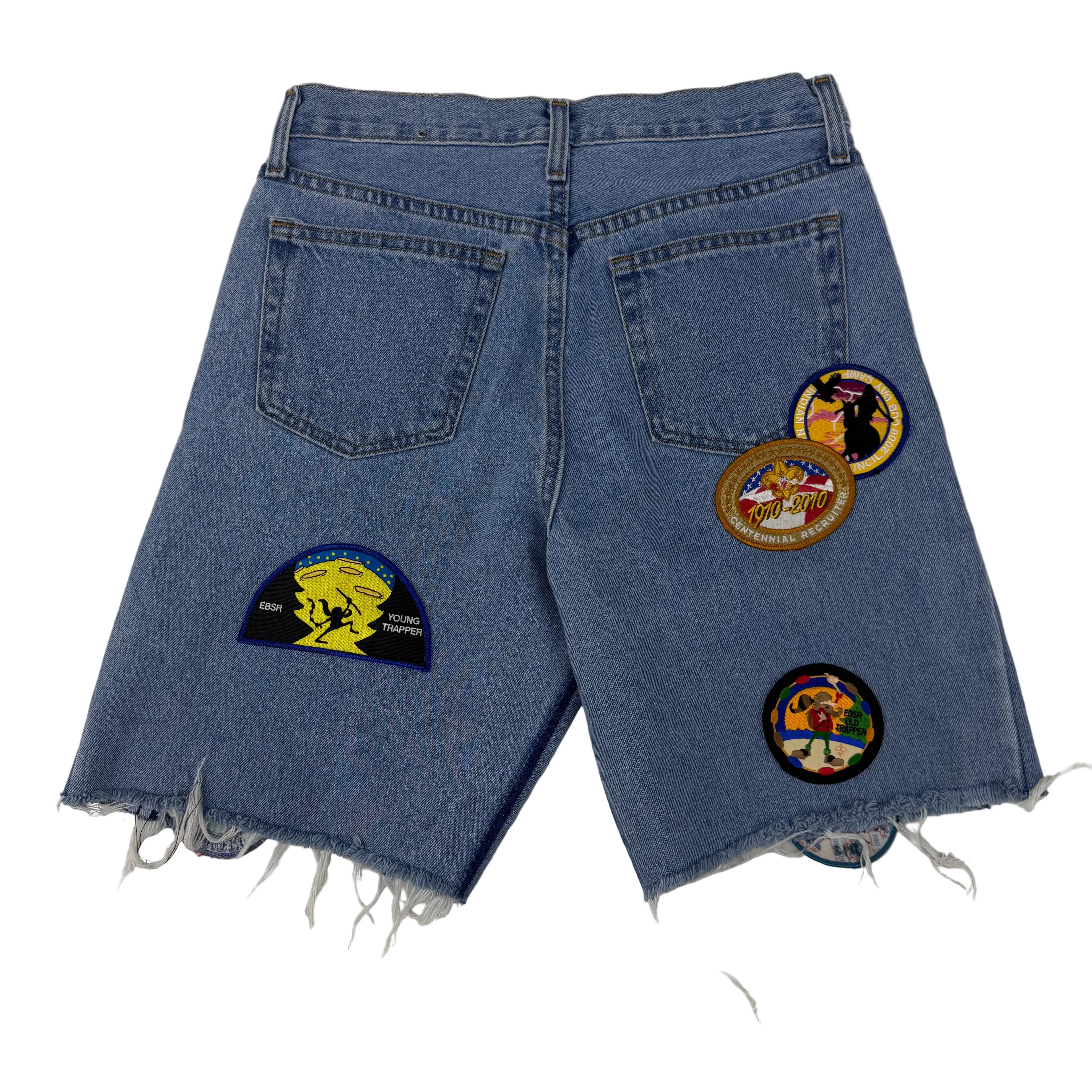 Kill by Foxx ‘Boy Scout’ Patch Work Jean Shorts