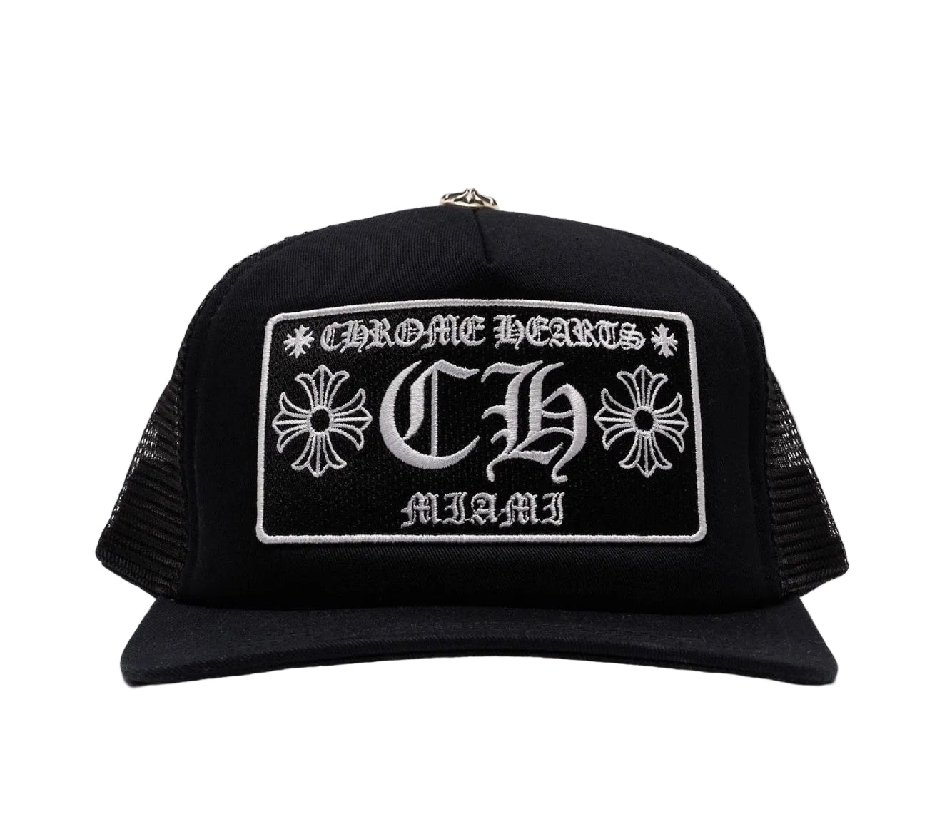Chrome Hearts Miami ‘CH’ Trucker Hat Black