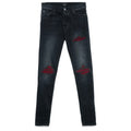 Mike Amiri ‘Ultrasuede’ Red Patch MX1 Jeans