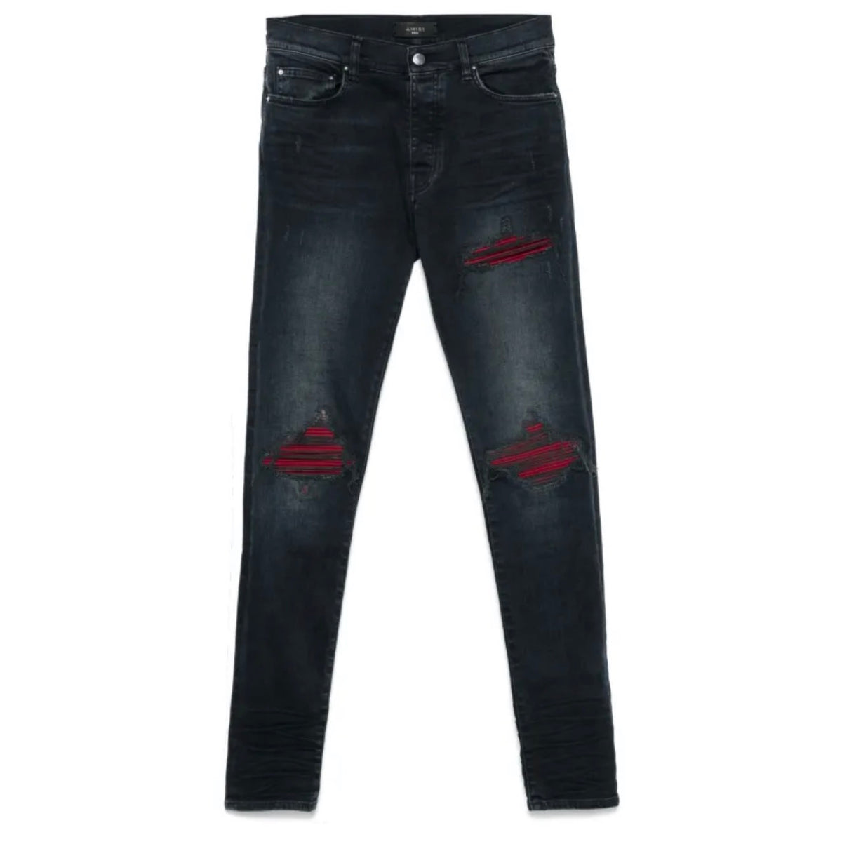 Mike Amiri ‘Ultrasuede’ Red Patch MX1 Jeans