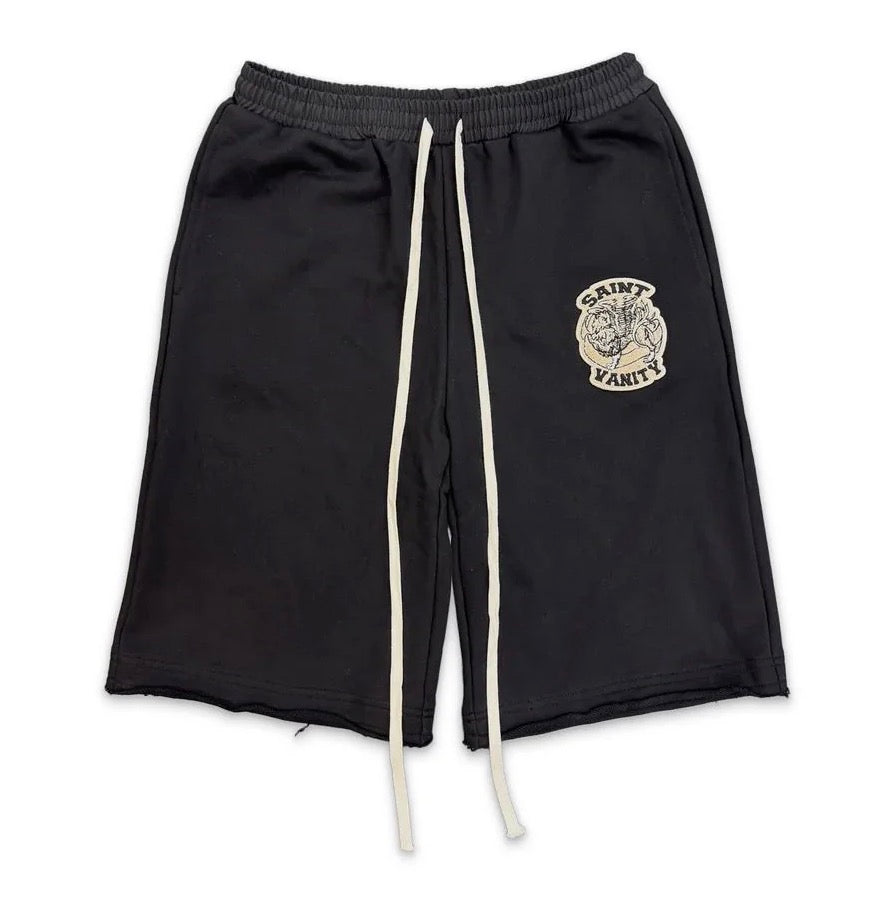 Saint Vanity Black Uniform Sweat Shorts