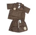 Saint Vanity Nylon Short Set Brown