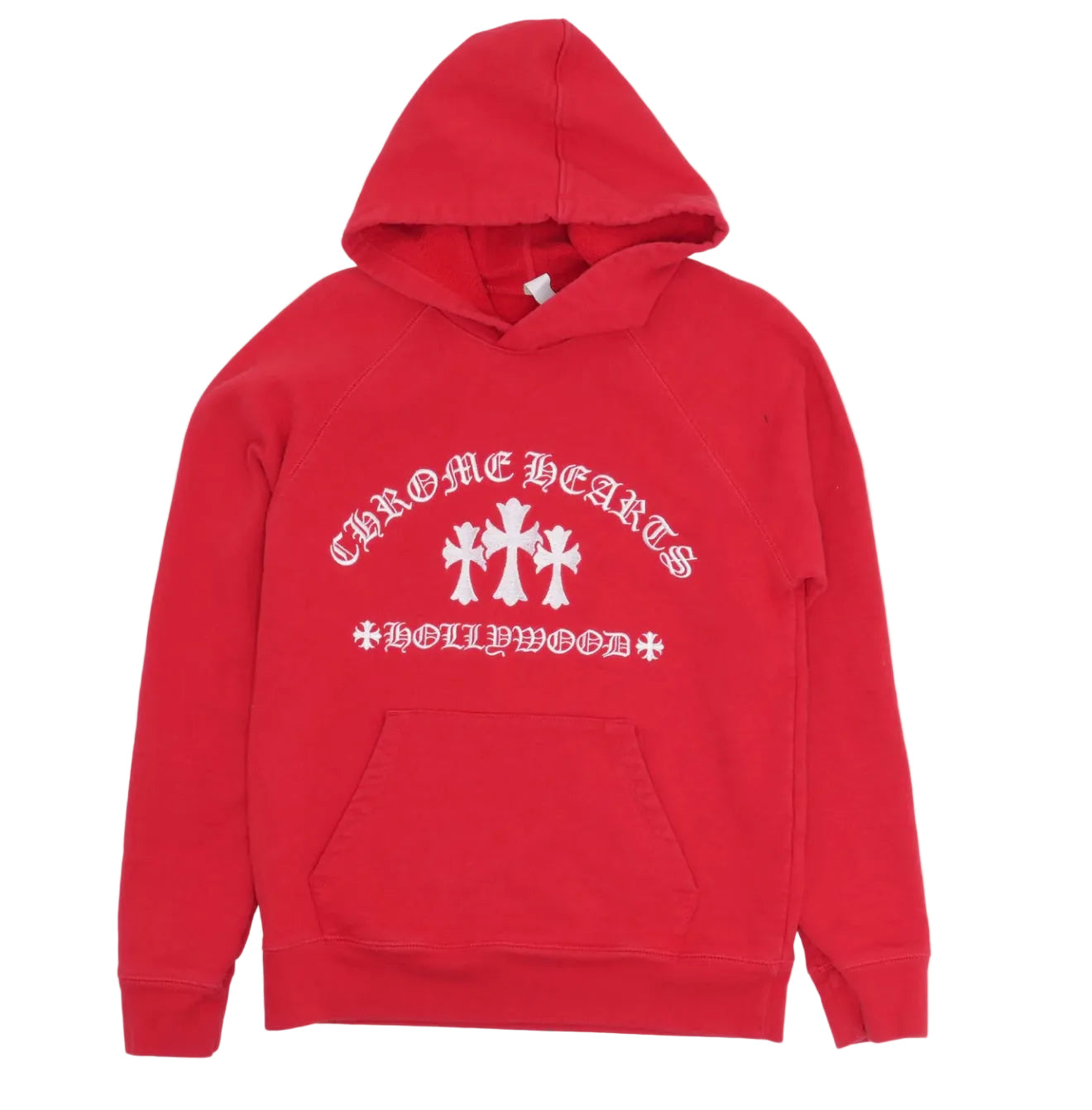 Chrome Hearts Red Embroidered Hoodie