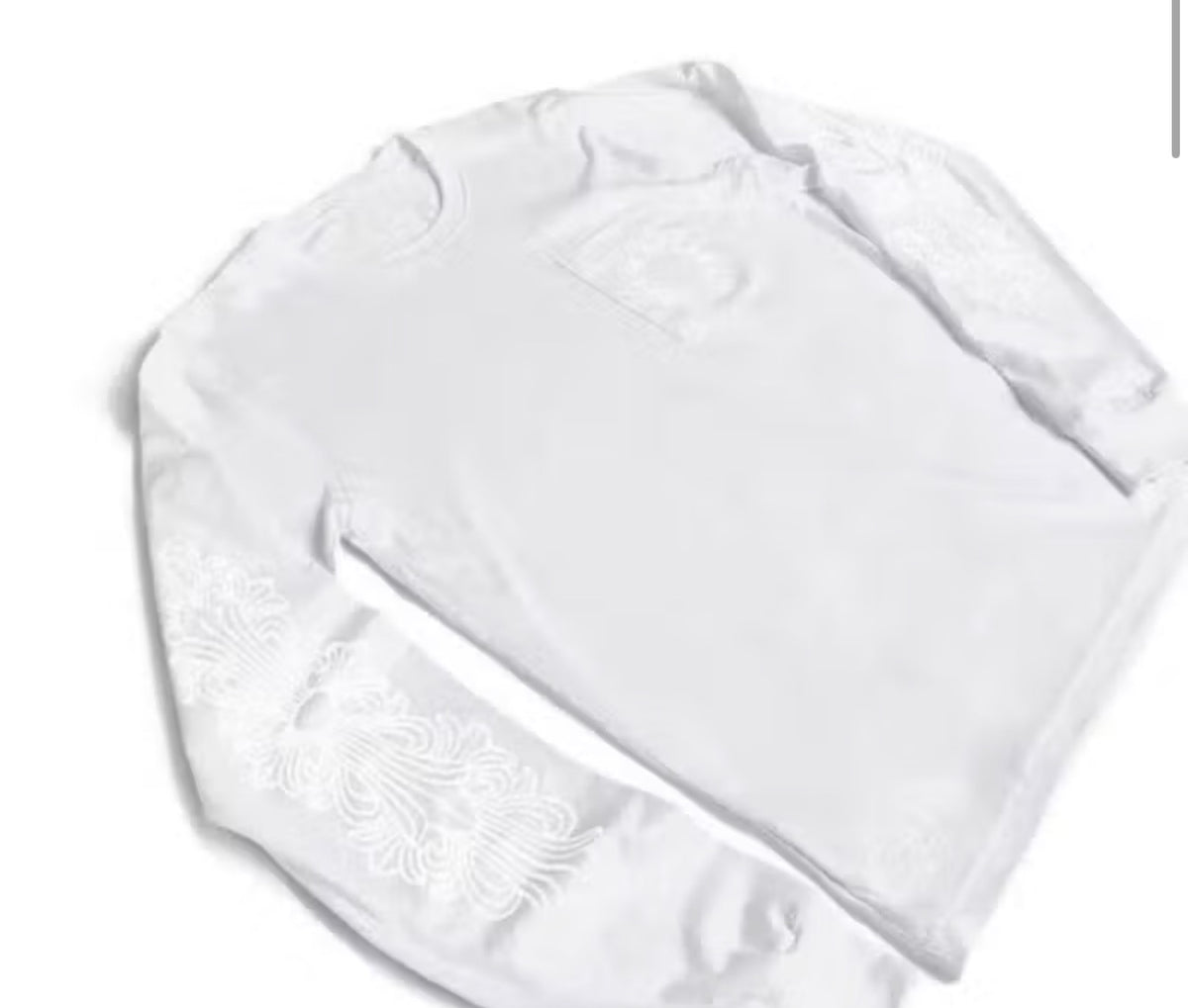 Chrome Hearts White Floral Longsleeve