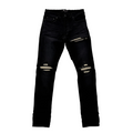 Mike Amiri Jeans Ultra Suede Vintage Black Patch MX1
