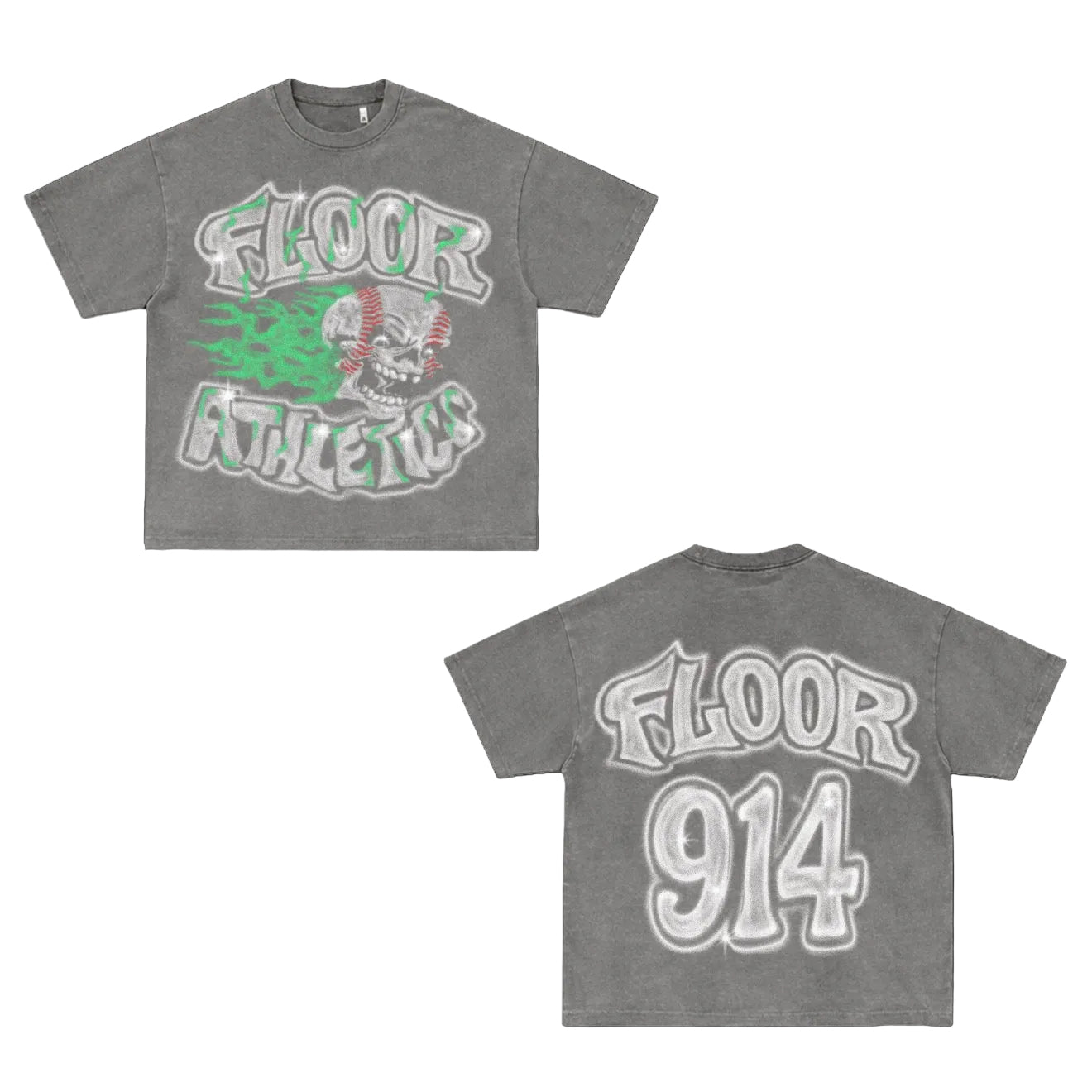 Floor 914 ‘Graveball’ Tee Grey