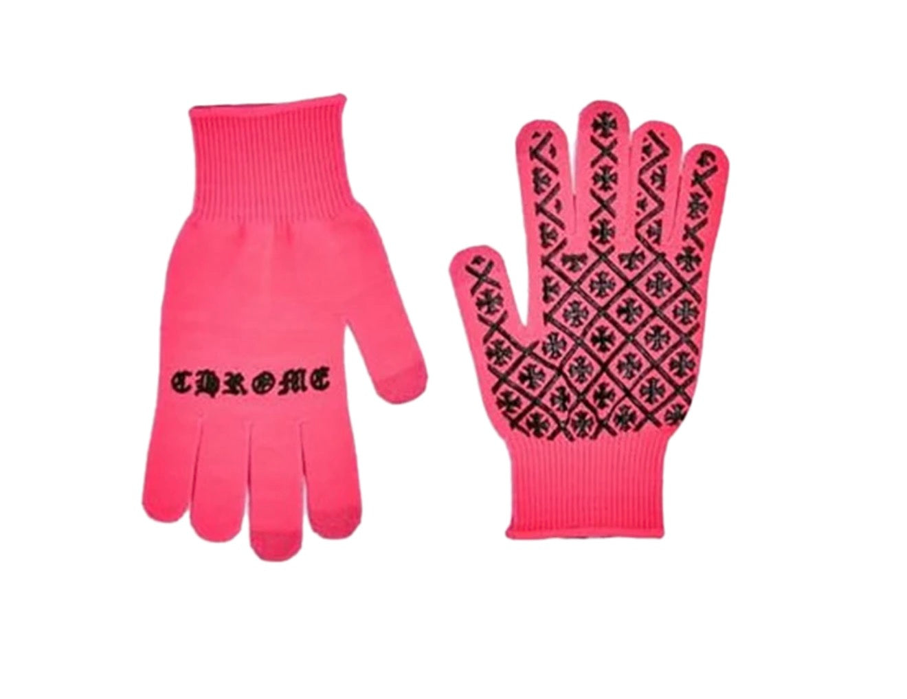 Chrome Hearts Checkmate Gloves Pink