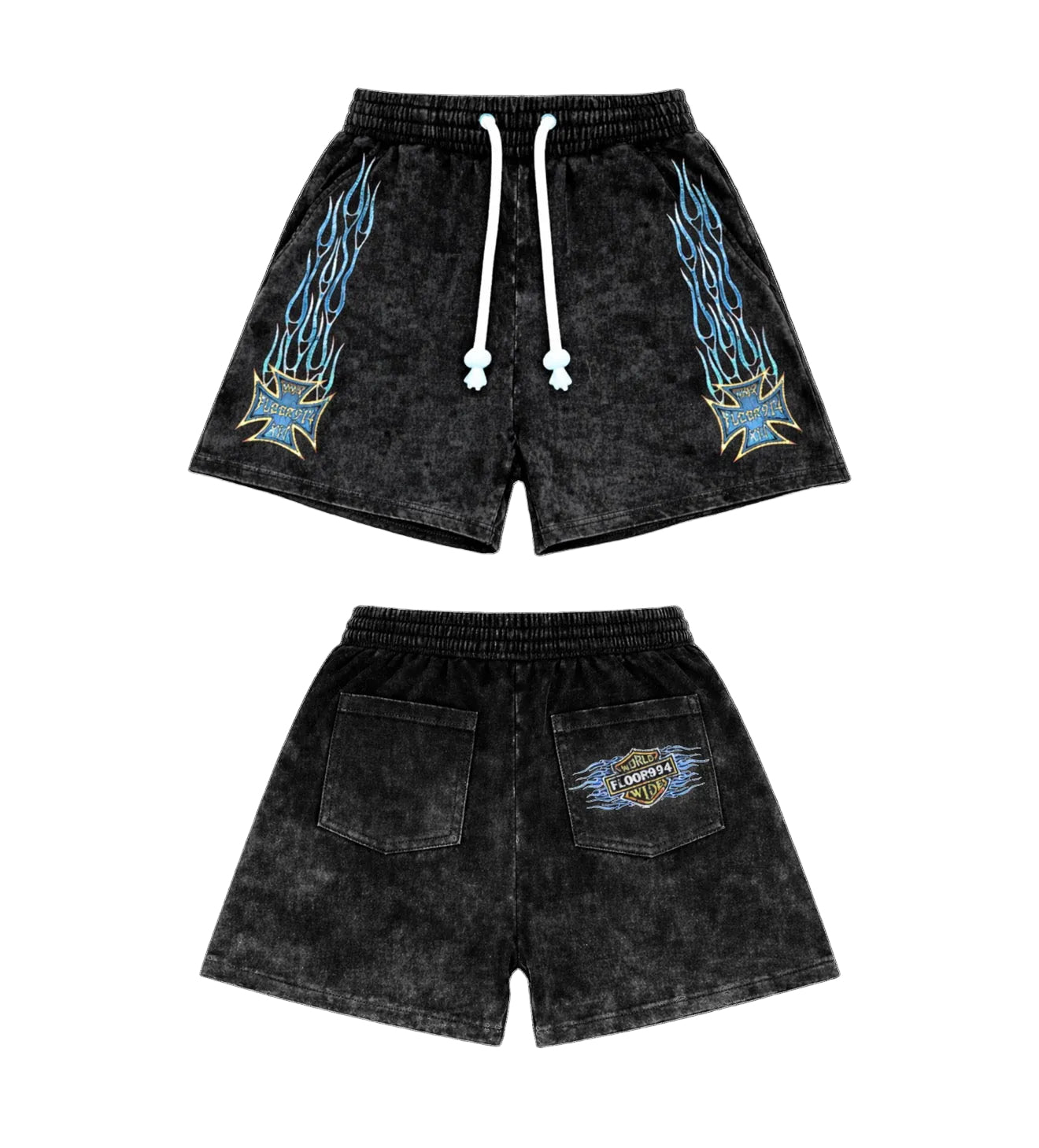 Floor 914 ‘Skysticker’ Shorts Black