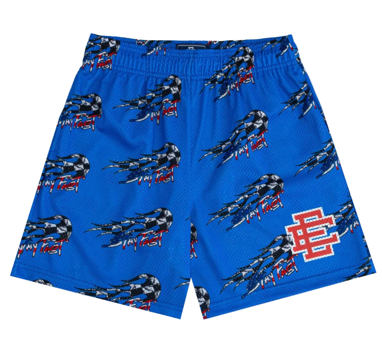 Eric Emanuel Matty Boy Stay Fast Shorts Blue (UNDER RETAIL LOVE)