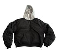 Saint Vanity Nylon Bomber Jacket Black