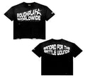 RoughPlay ‘World Wide’ Tee Black/ White Rhinestone