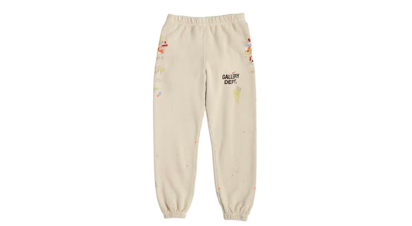 Gallery Dept ‘Paint Splatter’ Sweatpants Cream