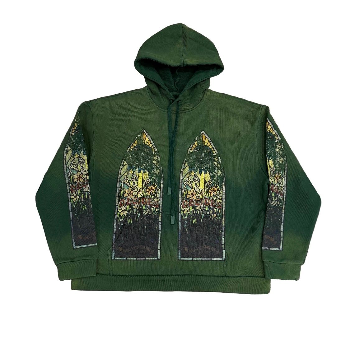 Who Decides War ‘Faded Flame’ Emerald Green Hoodie