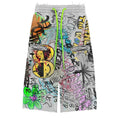 Vertabrae ‘Detention Graffiti’ Sweat Shorts Grey