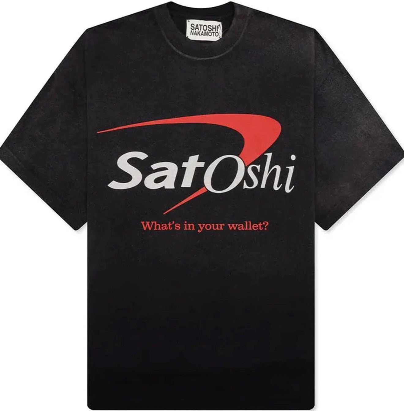 Satoshi Nakamoto Whats In Your Wallet Tee Black