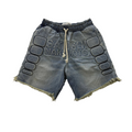 Satoshi Nakamoto Denim Moto Shorts