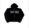 Lost Intricacy ‘Patch’ Zip Up Hoodie Black
